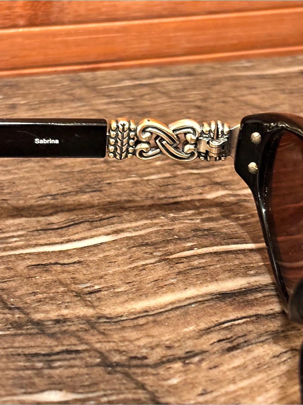 Brighton Sabrina Sunglasses Black & Brown - Picture 3 of 9